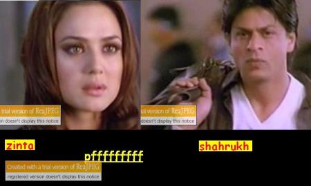 shahrukh et zinta